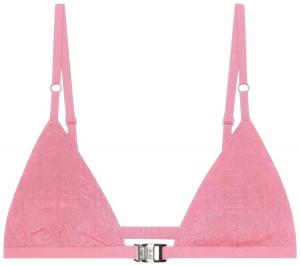 Бюстгальтер Givenchy 4G Monogram Triangle Bra, ярко-розовый