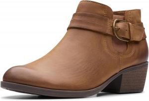 Женские ботильоны Clarks Charlten Rae, Hellbraunes Öliges Leder