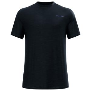 Футболка X pow merino tencel с круглым вырезом, размер s/s - merino shirt Odlo, черный