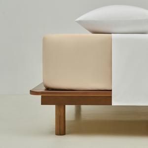 Простыня на подкладке из египетского хлопка плотностью 200 нитей Touch Bassols, бежевый