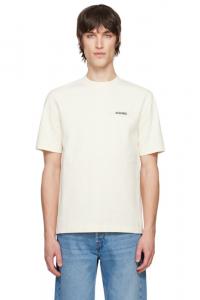 Бежевая футболка Les Classiques 'The Gros Grain' JACQUEMUS