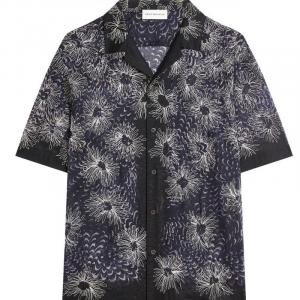 Вышитая рубашка DRIES VAN NOTEN, синий