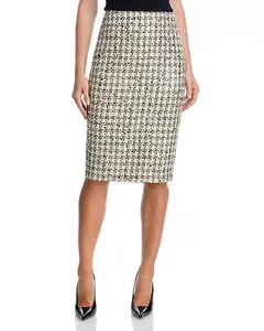 Твидовая юбка-миди с пайетками - эксклюзив Aqua, мультиколор