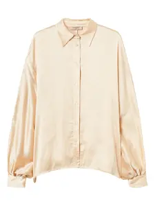 Рубашка с объемными рукавами TWINSET, нейтральный