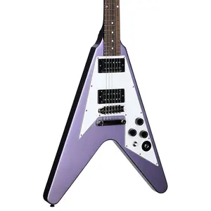 Электрогитара Epiphone Kirk Hammett 1979 Flying V (с жестким кейсом), металлический пурпурный