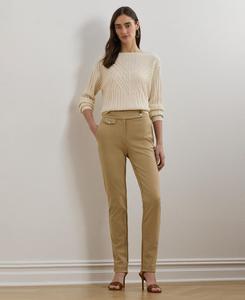 Женские укороченные брюки из ткани понте, размеры P/XS - 3X Lauren Ralph Lauren, Birch Tan