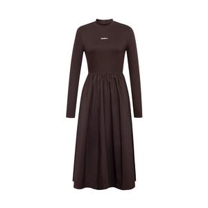 Платье Deep Breath с длинными рукавами, черный