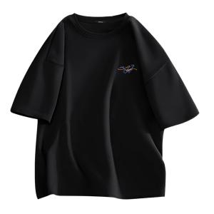 Футболка унисекс MINISO, лесной зеленый (с логотипом "Мечтательная волна" на груди)