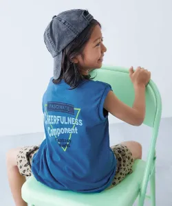 Майка без рукавов с крупным силуэтом от Devil Lab. Размер 25 Devirock, цвет 008-Logo 4-Classic Blue