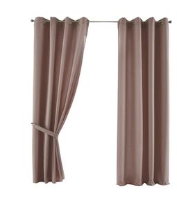 Штора Gardinenbox, 140x225 см, серо-коричневый