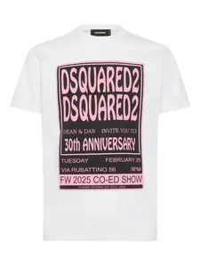 Футболка graphic invitation DSQUARED2, белый