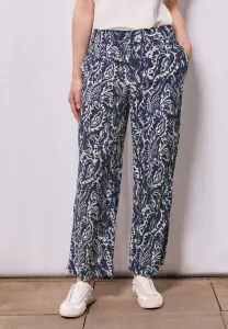 Брюки gemusterte Street One Studio, Blau