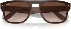 Солнцезащитные очки Ray-Ban RB4407 квадратной формы, Brown/Light Brown Transparent/Brown Gradient