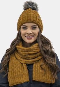 Шапка Vivisence, темно-желтая