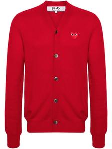 Comme Des Garçons Play шерстяной кардиган с логотипом, красный