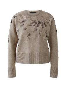 Свитер дымчато-серого цвета Oui