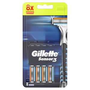 Сменные лезвия для мужских бритв, 8 шт. Gillette, Sensor3