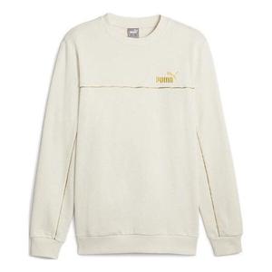 Свитер ess fleece sweater 'white' Puma, белый