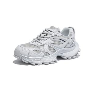 Низкие массивные кроссовки женские POOQ, серебро