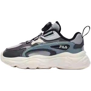 Кроссовки BOA с низким верхом, противоскользящие, износостойкие, для детей 3–7 лет FILA KIDS, серый