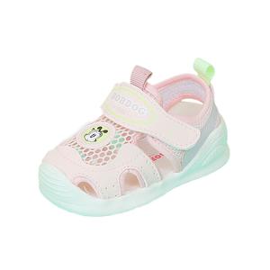 Нескользящие, устойчивые к истиранию, дышащие, низкие детские туфли для младенцев и малышей BOBDOG, розовый