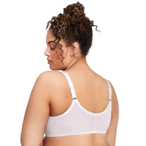 Бюстгальтер с застежкой спереди без шнуровки Glamorise для полной фигуры MagicLift 1210 больших размеров Glamorise, черный