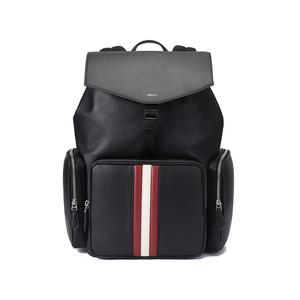 BALLY Черный рюкзак из коровьей кожи с тканевой подкладкой для мужчин, Black