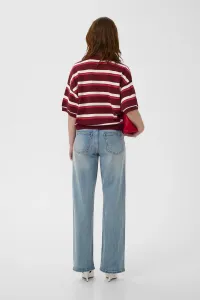 Рубашка-Поло taia Gestuz, Cabernet/Poinsettia/Egret