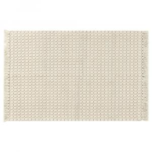 Коврик для ванной в стиле бохо, тканый коврик для спальни с бахромой 16 x 24 дюйма Unique Bargains, бежевый