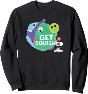 Толстовка с логотипом Play-Doh Squished Dough Smiley Face Bold Get Squished, черная