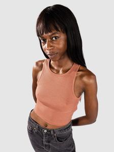 Майка Urban Classics Cripped Rip Tank Top, terracotta