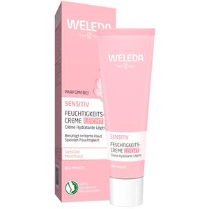 Крем для лица sensitiv feuchtigkeitscreme leicht mandel Weleda, объем 30 мл