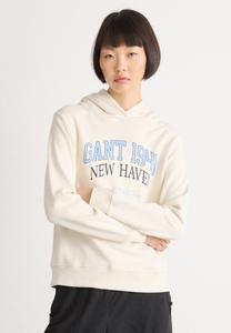 Худи GANT ARCH PRINT HOODIE, Cream/Off-White