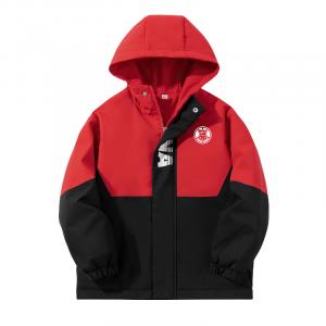 Детская утепленная куртка с капюшоном Moderate WARRIOR, [single pack]красный & shield k