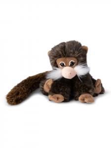 Мягкая игрушка - бородатая обезьяна [Saguinus] (18 см), коричневого цвета