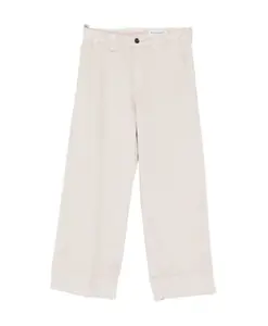 Брюки голубино-серого цвета с отворотами. White Sand, серый