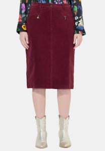 Юбка Ulla Popken Pencil skirt, Claret/Berry