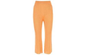 Рибленые укороченные брюки JIL SANDER, оранжевый