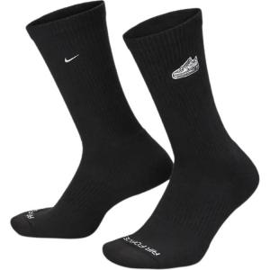 Everyday Plus Cushioned Crew Socks 1 пара Nike, 1 pack (черный/белый)