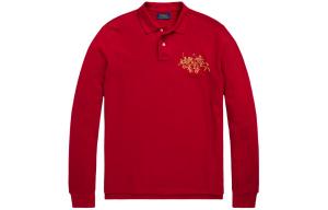 Поло с вышитым логотипом Polo Ralph Lauren, красный