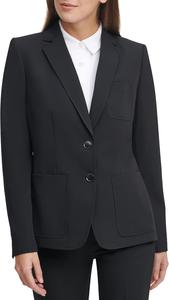 Женский деловой пиджак Tommy Hilfiger с удобным кроем и застежкой на одну пуговицу, Black