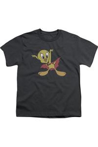Футболка с коротким рукавом для детей Looney Tunes с вампиром Твити Gildan, Charcoal