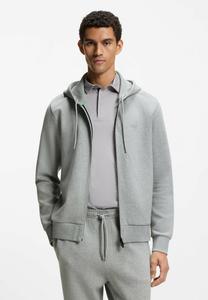 Толстовка BOSS Zip-up sweatshirt, Silver Two/Silver-Coloured