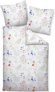 Комплект постельного белья Janine Design Mako-Soft-Seersucker TANGO 20102, цвет: красно-ягодно-синий-01, размер 155x220+80x80 см Original Janine