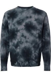 Independent Trading Co. Толстовка средней плотности с узором «тай-дай», цвет tie dye black