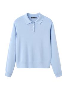 Свитер MANGO Olsen, светло-голубой