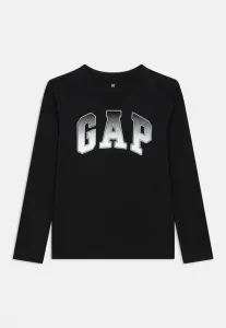 Детская футболка с длинными рукавами и графическим принтом Gap, True Black