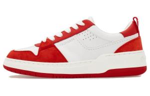 Кроссовки из кожи со вставками Ferragamo, White Red