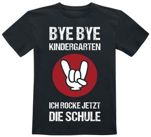 Футболка Sprüche Kids - Bye Bye Kindergarten, черный