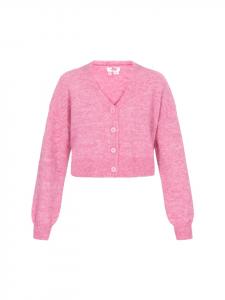 Женский кардиган розового меланжа myMo